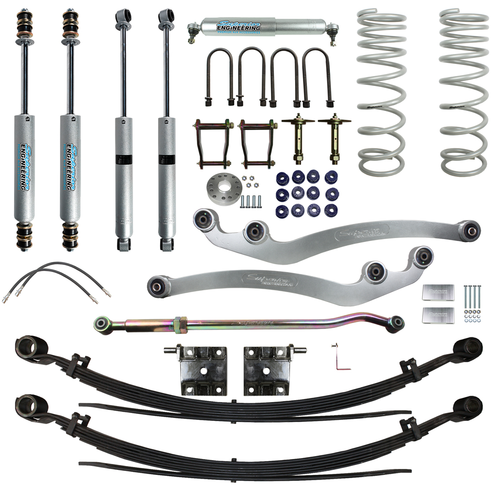 Superior Engineering 4 Inch (100mm) Lift Kit Suitable For Toyota LandCruiser 79 Series 4.2lt 6cyl - SUP-79G1-6-KIT-4INCH